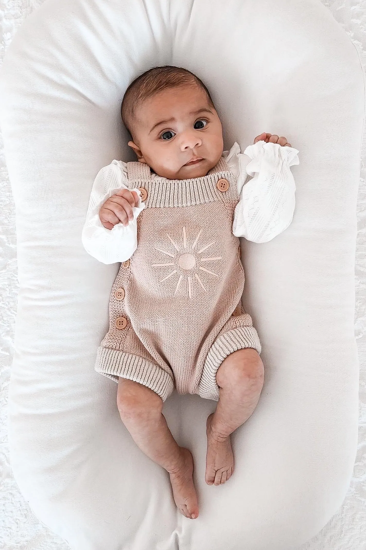 SUNNY DREAMS KNIT OVERALLS / PINK