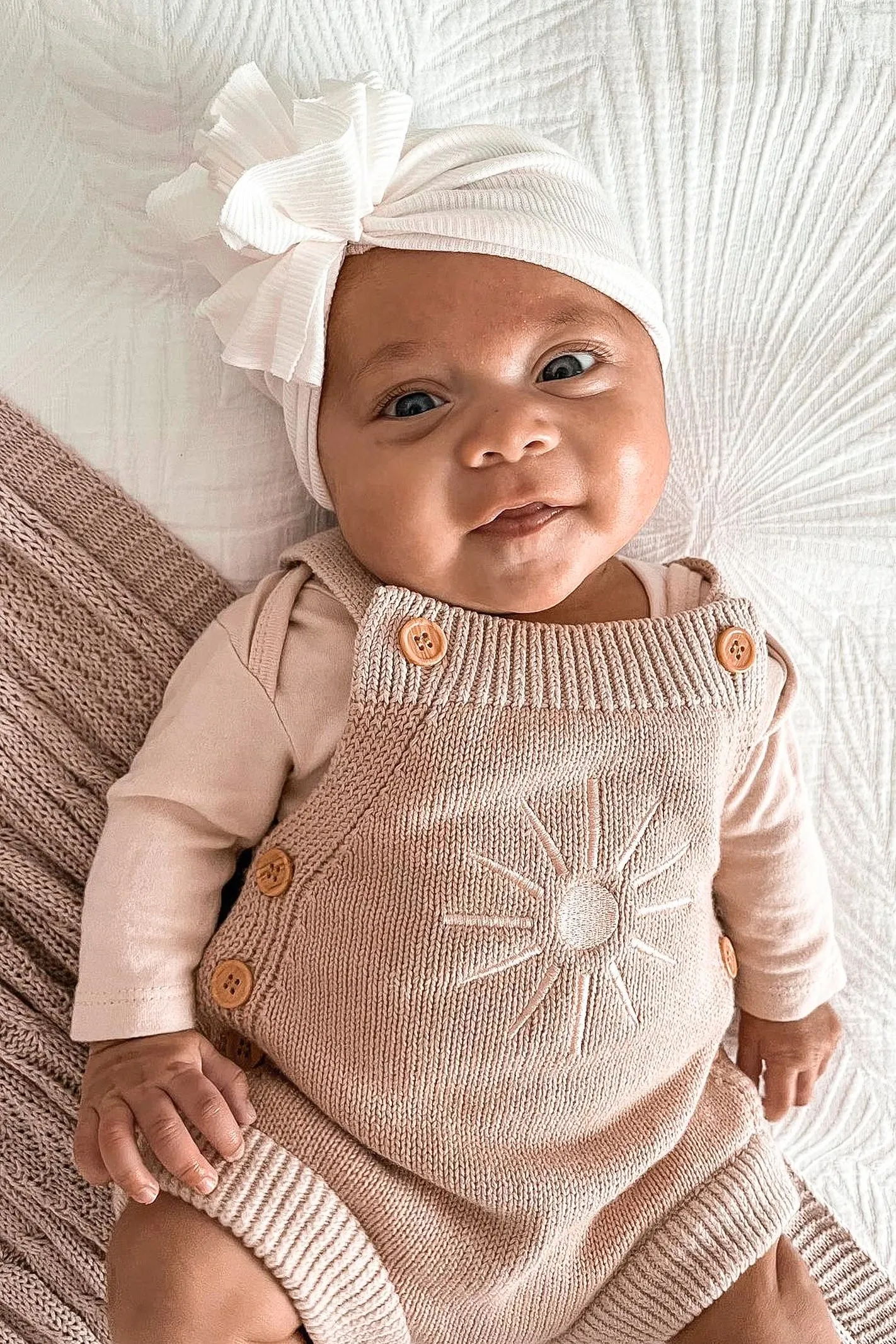 SUNNY DREAMS KNIT OVERALLS / PINK