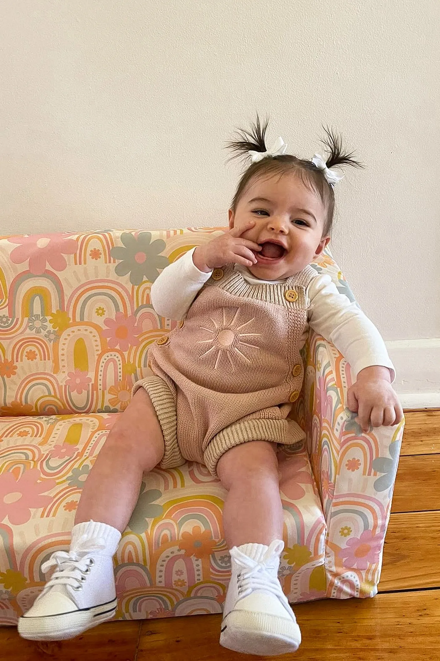 SUNNY DREAMS KNIT OVERALLS / PINK