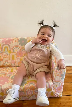 SUNNY DREAMS KNIT OVERALLS / PINK