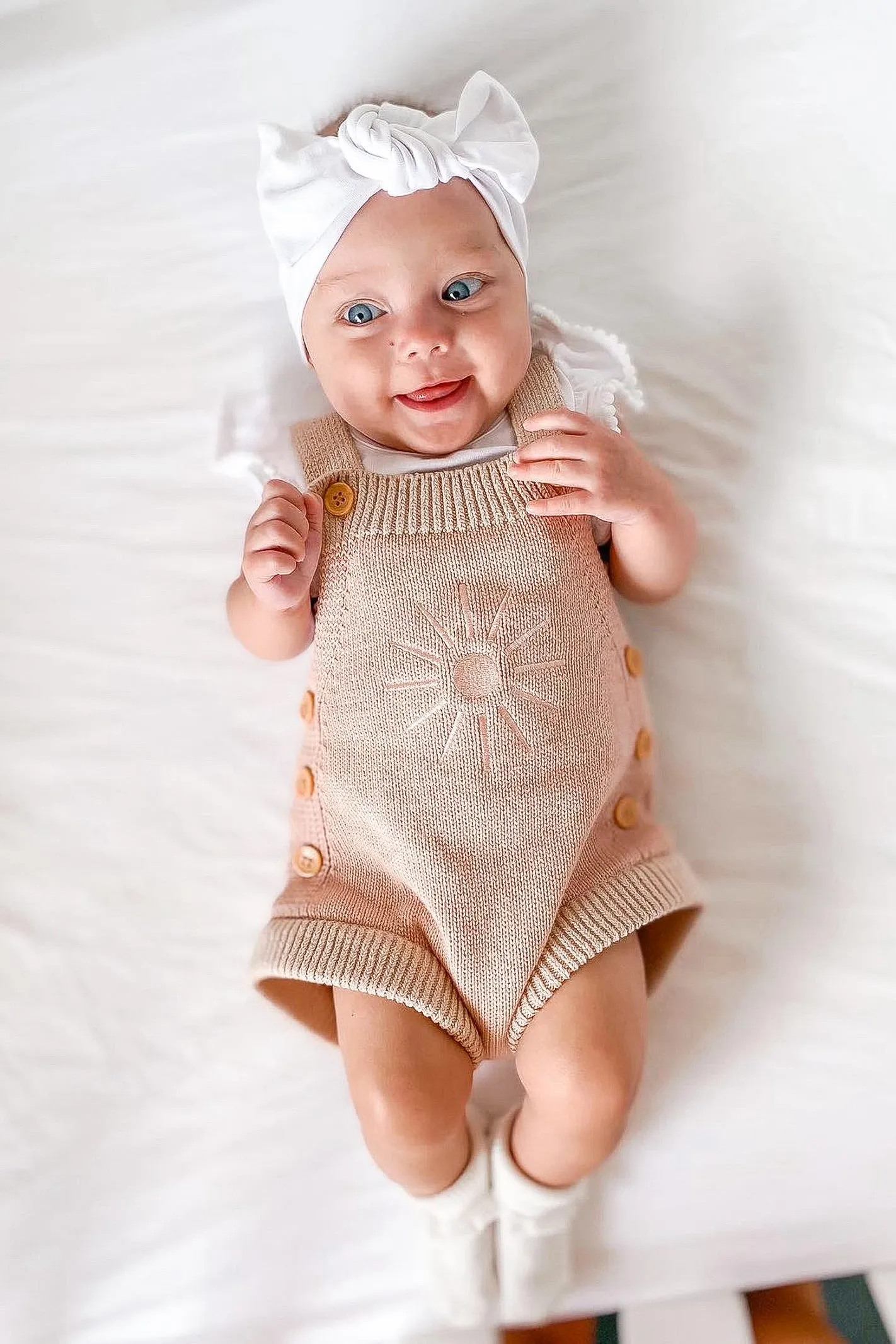 SUNNY DREAMS KNIT OVERALLS / PINK