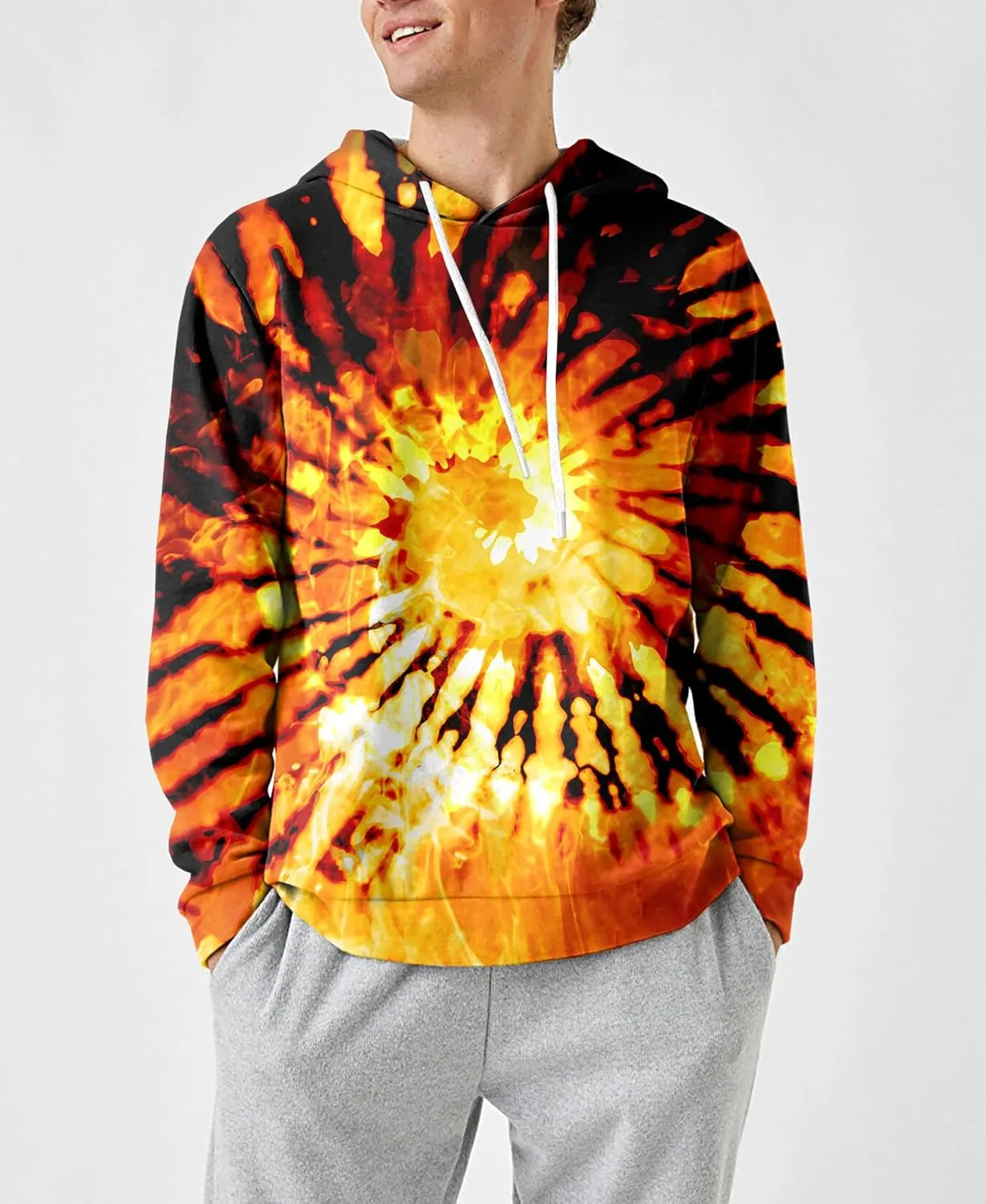 SYAIMN Unisex 3D Printed Hoodies Casual Workout Hoodie Sweater Sweatshirt