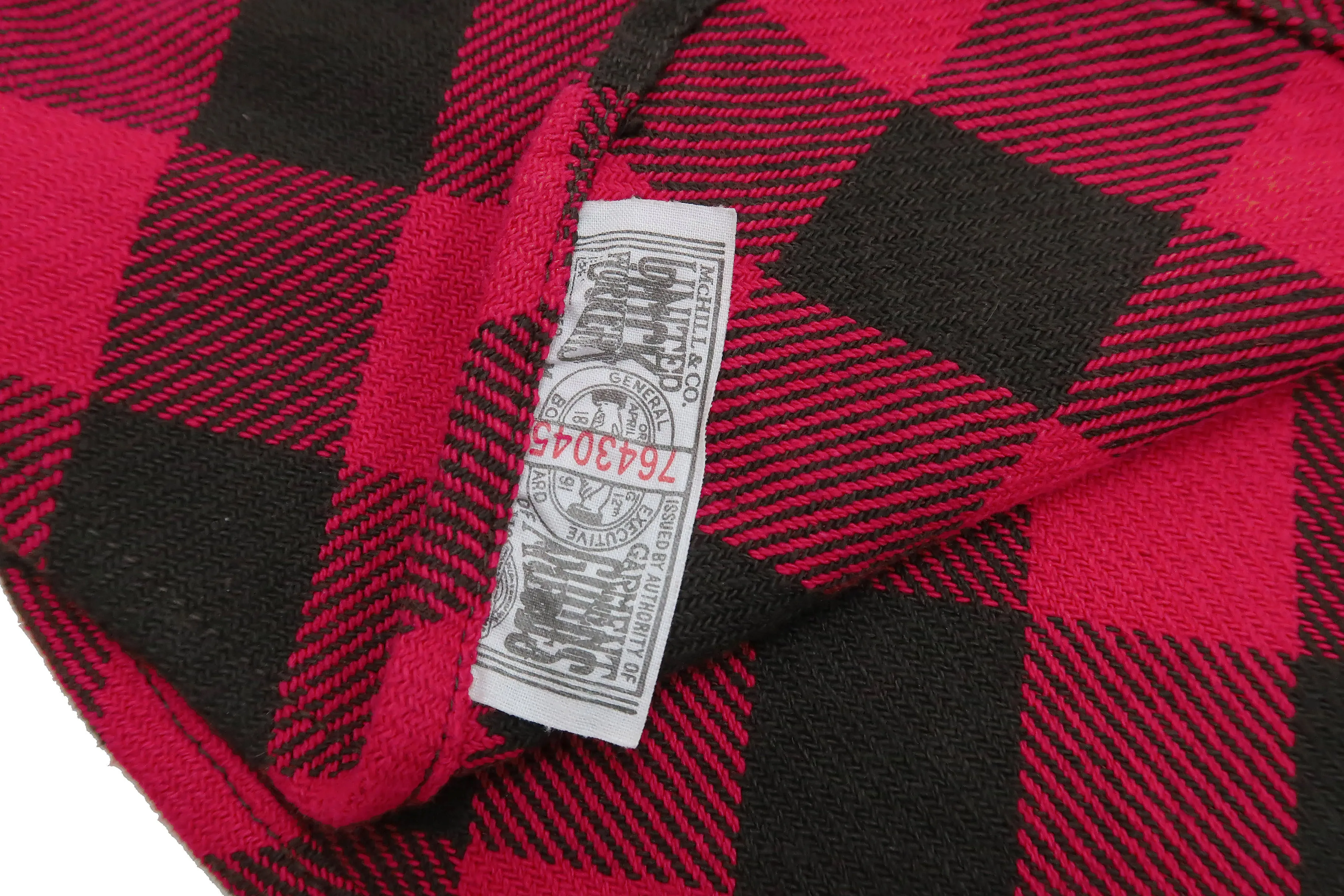 TOYS McCOY Steve McQueen Shirt Men's Buffalo Plaid Long Sleeve Button Up Shirt TMS2207 Red/Black