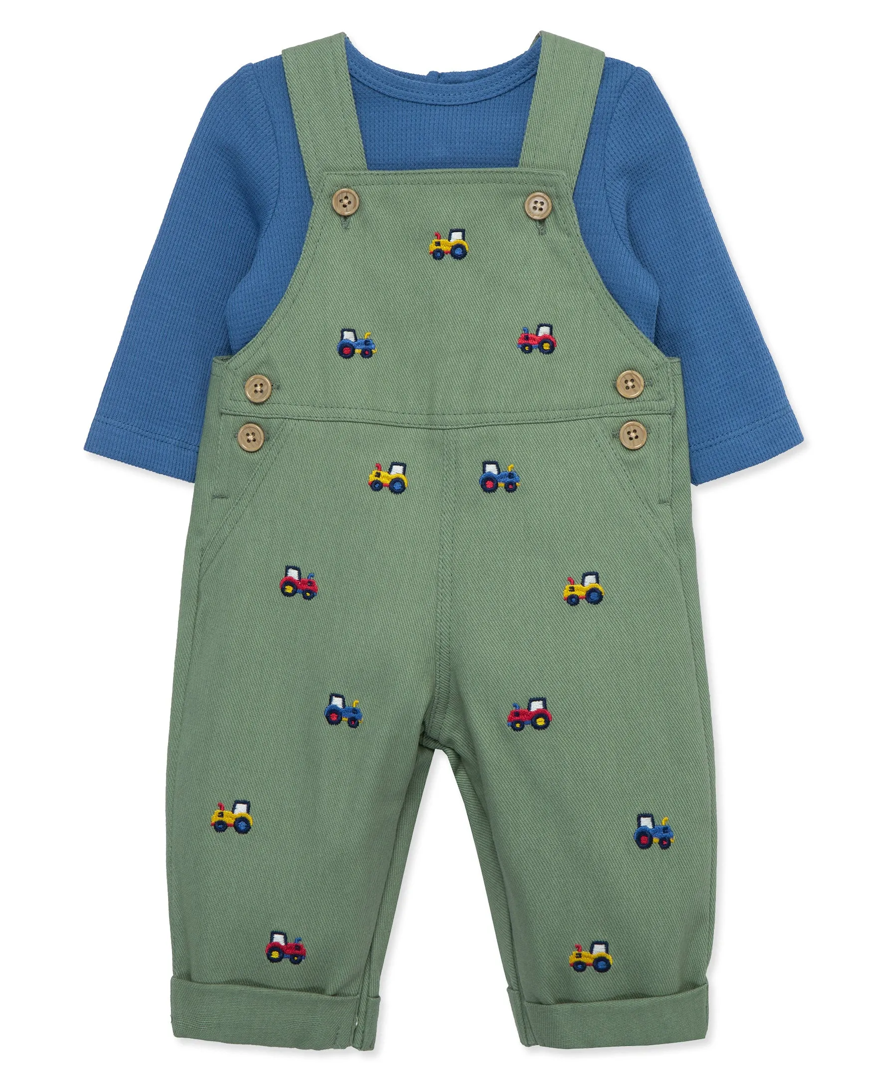 Tractors Woven Overall Set (12M-24M)