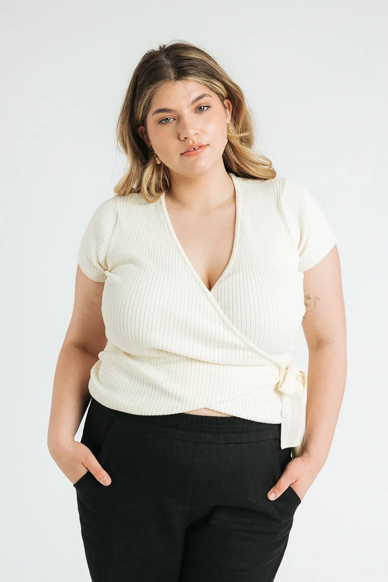 Vivian Short Sleeve Wrap Top