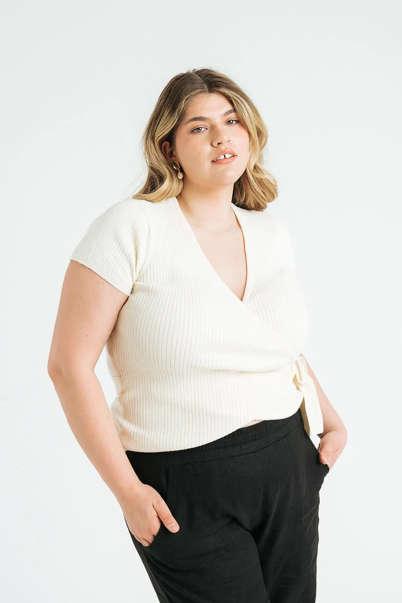 Vivian Short Sleeve Wrap Top