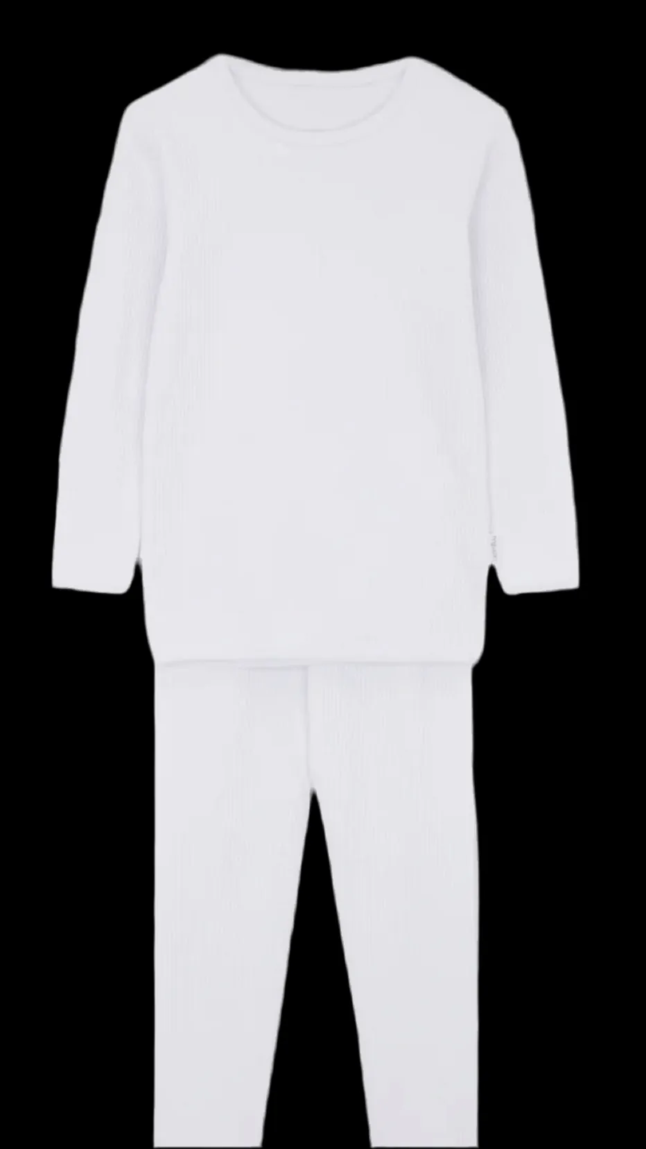 White Adults Ribbed Loungeset (Matching Available)