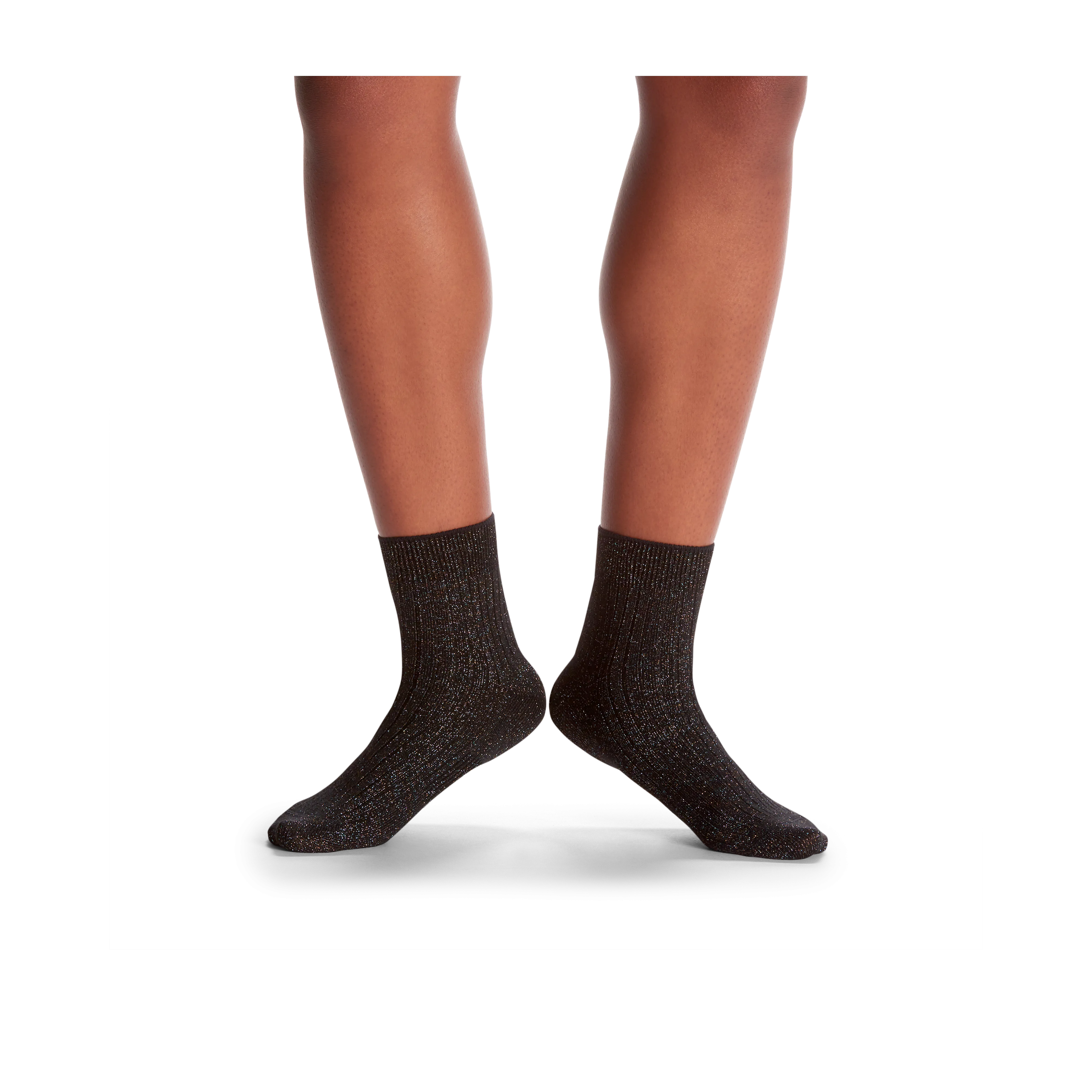 Women's Lightweight Sparkle Ribbed Quarter Sock 4-Pack